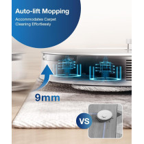 Ecovacs T20 Omni Robot Vacuum Cleaner With Auto Clean And Empty, Deep Sweeping And Mopping, 6000Pa Strongest Suction, Auto-Lift Mopping, 55 Degree Hot Water Mop Washing, Ozmo Turbo 2.0 Technology