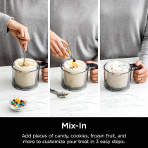 Ninja NC501 Creami Deluxe 11-In-1 Ice Cream And Frozen Treat Maker For, Sorbet, Milkshakes, Drinks More, 11 Programs, With 2 Xl Family Size Pint Containers, Perfect Kids, Silver, 2 Quarts