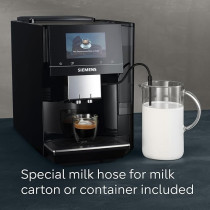 Siemens Fully Automatic Coffee Machine, Eq700, Iselect Display, Coffeeworld, With Cold Brew And Slow Brew, Cappuccino Maker, Home Connect, Piano Black, TP713GB9 Classic