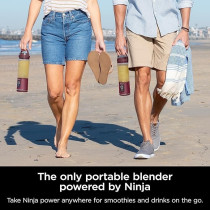 Ninja Blast Portable Blender, 530Ml, Leakproof Lid And Sip Spout, Powerful Cordless Mini Blender, Rechargeable, Portable Smoothies, Protein Shakes, Blends Ice And Frozen Fruit, Purple, BC151MEPR
