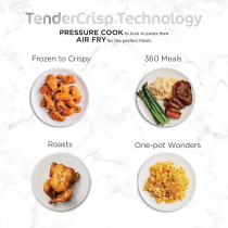 Ninja Op300 Foodi Ultimate 8 In 1 Pressure Cooker With Crisping, 1460 Watts, 6 Litre Capacity, Black