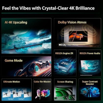 Toshiba 55 Inch UHD Smart Tv C350N -, Ai 4K Upscaling, Regza Power Audio, Ultimate Motion, Sports Mode, Dts X, Game Mode, Dolby Vision Atmos (2024 Model)