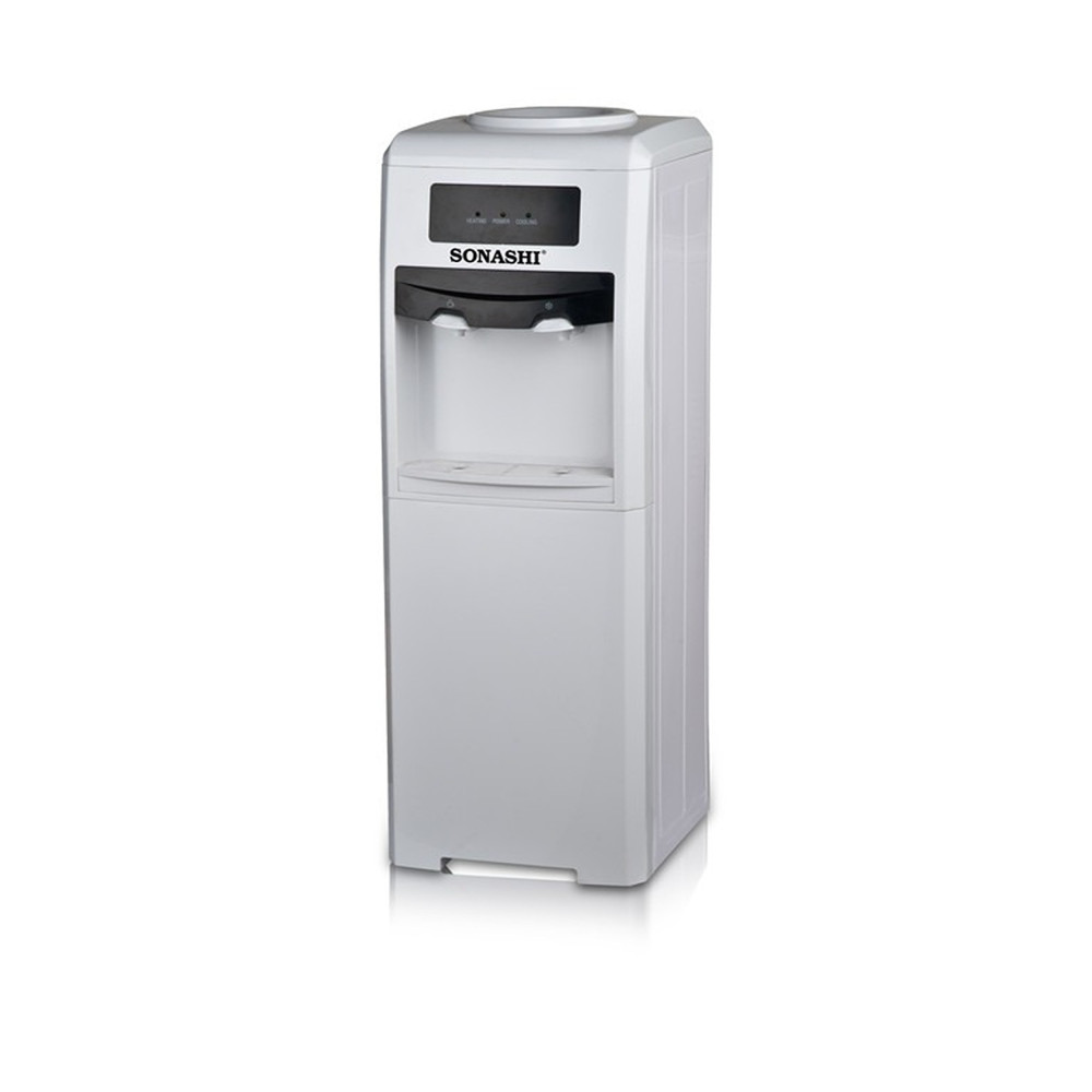 Sonashi Hot And Cold Free Standing Water Dispenser With Cabinet, White