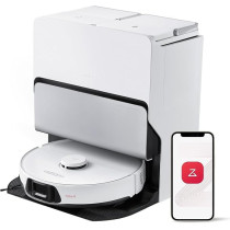 Roborock S8 MaxV Ultra Robot Vacuum And Sonic Mop, 10000 Pa Suction, Corner To Edge Deep Cleaning, Hot Air Self-Drying, Auto Empty And Refill, Detergent Dispenser, Obstacle Avoidance, White