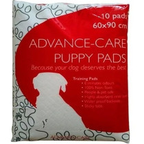 Thunder Paws 10 Pieces Advance-Care Puppy And Kitten Pads, Unscented, 60 x 90