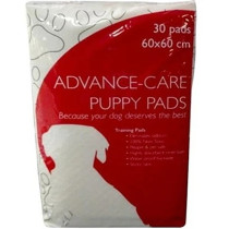Thunder Paws 30 Pieces Advance-Care Puppy And Kitten Pads, Unscented, 60 x 60