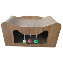 Thunder Paws Agate Cat Cardboard Scratcher, 55 x 30 x 30cm