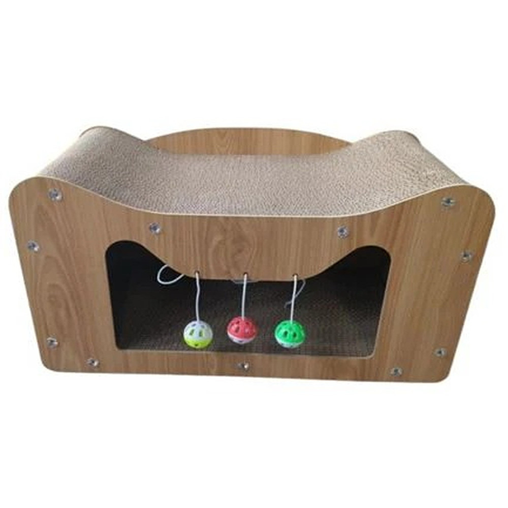Thunder Paws Agate Cat Cardboard Scratcher, 55 x 30 x 30cm