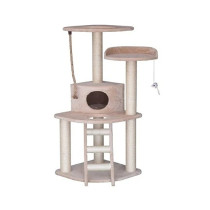 Thunder Paws 122cm Jun Cat House, Beige, 55 x 55 x 122cm