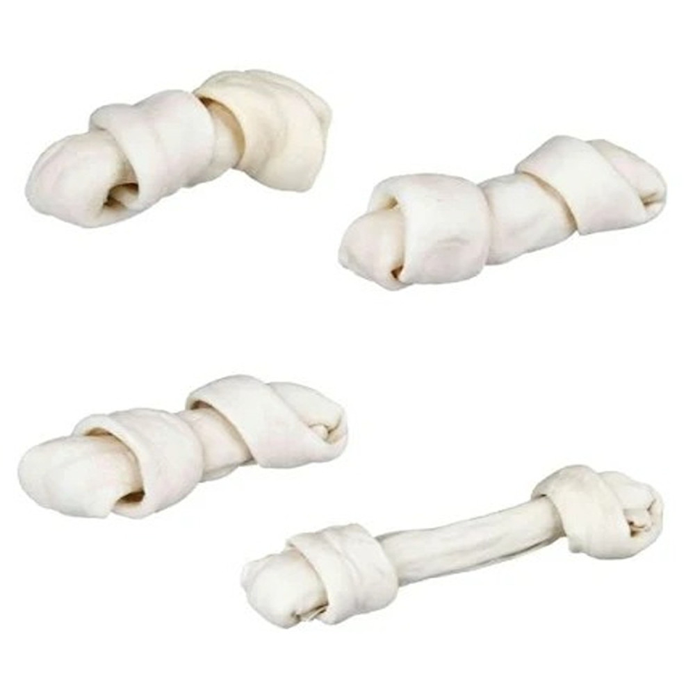 Trixie 24cm Denta Fun Knotted Chewing Bone Dental Dog Chew