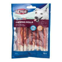 Trixie 80g Denta Fun Duck Chewing Rolls Dog Chew