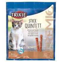 Trixie 5g Premio Stick Quintett Lamb And Turkey Cat Treats
