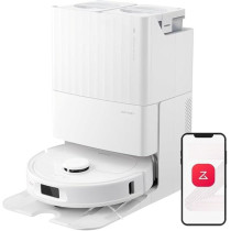 Roborock Qrevo S Robot Vacuum And Mop, Self-Drying, Auto Mop Washing, 7000Pa Suction, Self-Emptying And Refilling, 10Mm Mop Lifting, 200Rpm Spinning Mops, Smart Obstacle Avoidance, White