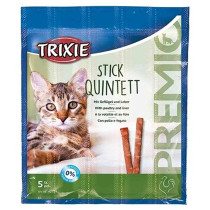 Trixie 5g Premio Stick Quintett Poultry And Liver Cat Treats