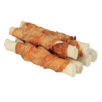 Trixie 70g Denta Fun 6 Chicken Chewing Rolls Dog Chews