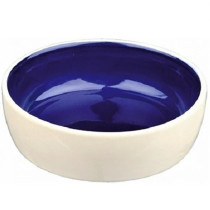 Trixie 300ml Basic Ceramic Bowl For Cats And Small Pets, Blue