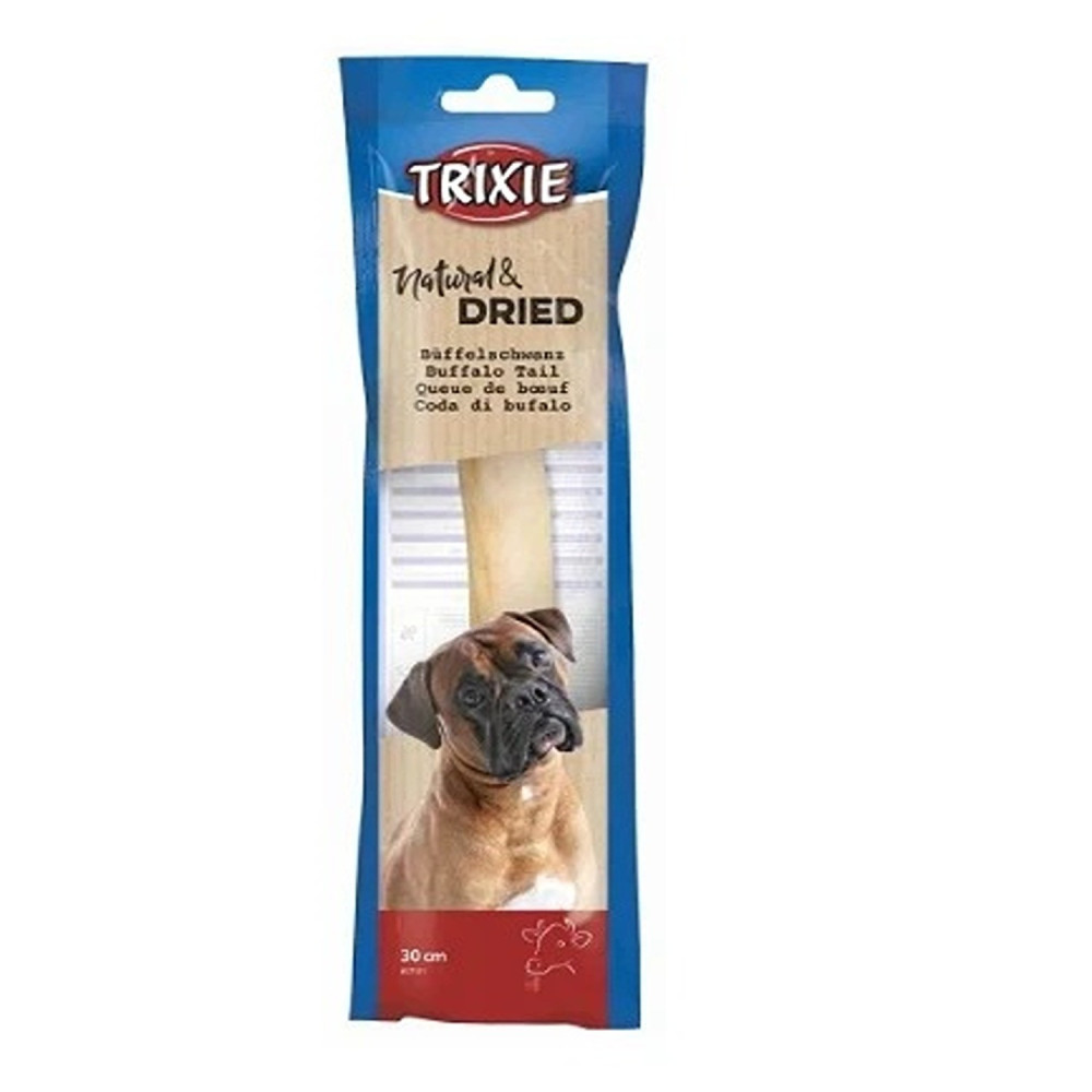Trixie 30cm Buffalo Tail Dental Dog Treats