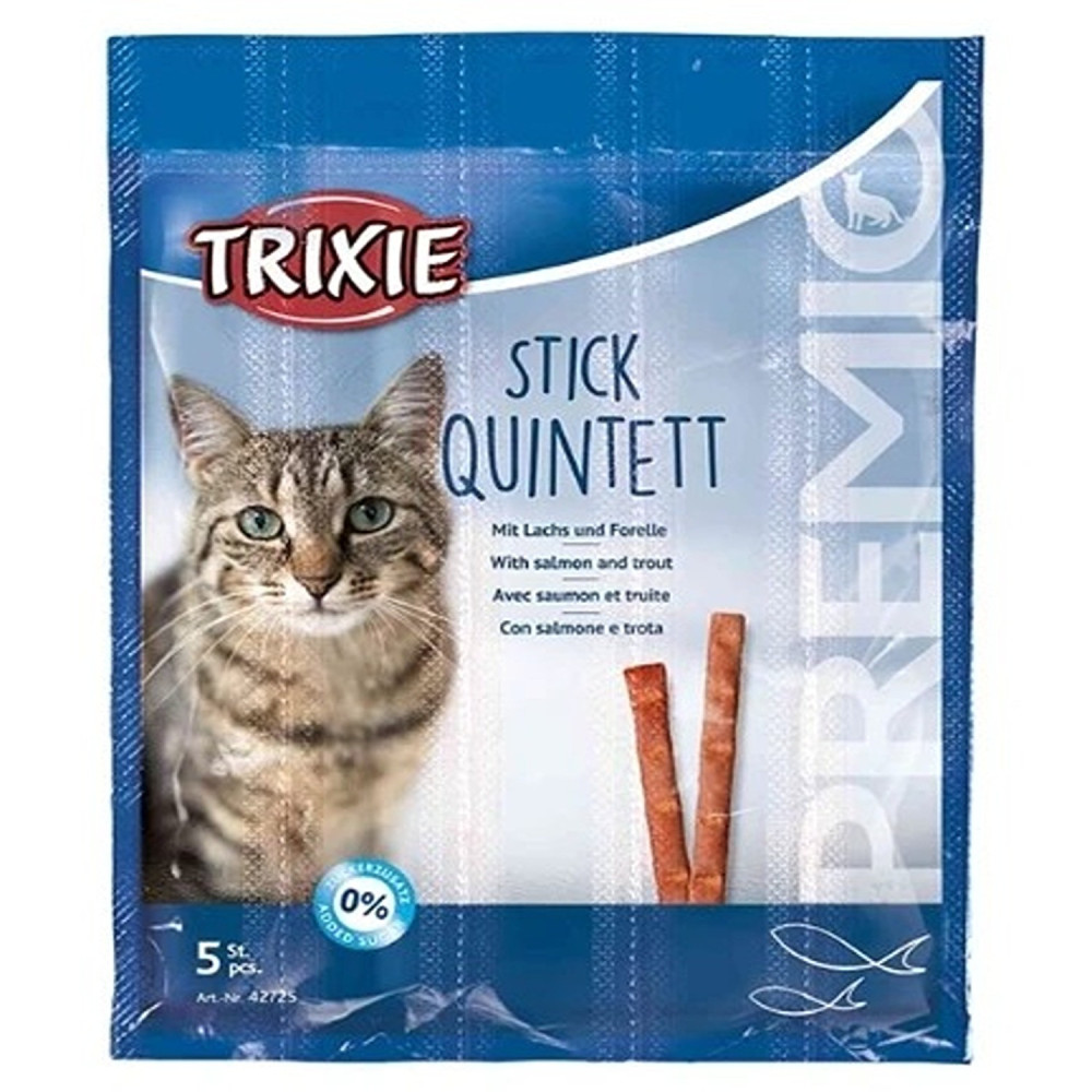Trixie 5g Premio Stick Quintett Salmon And Trout Cat Treats