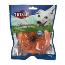 Trixie 110g Denta Fun Chewing Ring With Chicken Dog Chew