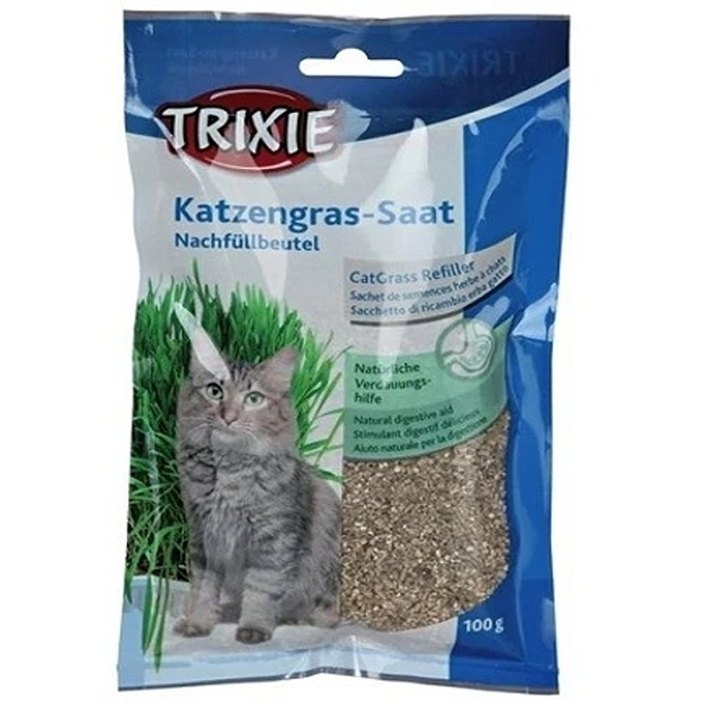 Trixie 100g Cat Grass Refill Bag for Cats