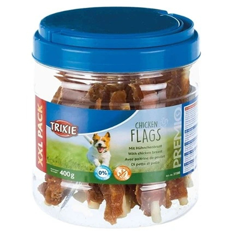 Trixie 400g Premio Chicken Flags Dog Treats