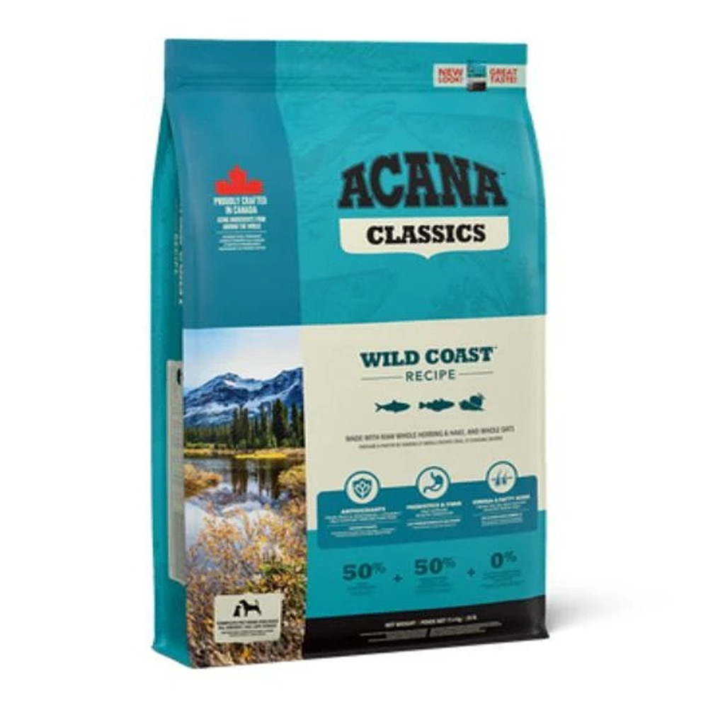 Acana 2Kg Classics Wild Coast Formula Adult Dog Nutrient-Rich Dry Food