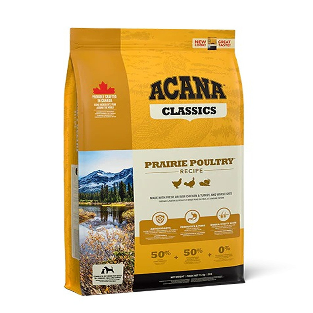 Acana 2Kg Classics Prairie Poultry - Medium Breed Adult Dog Protein-Rich Dry Food
