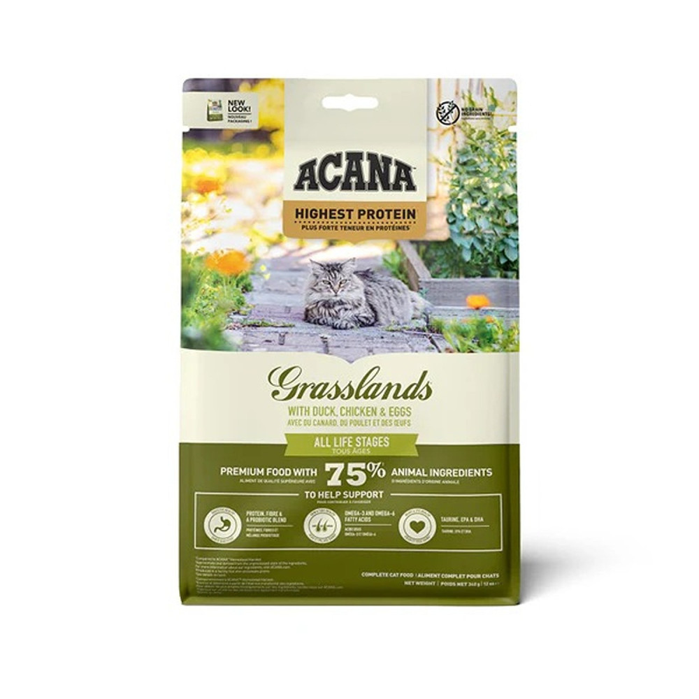 Acana 340G Highest Protein Grassland Dry Cat Food
