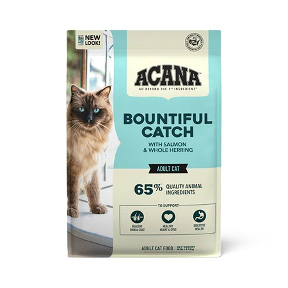 Acana 340G Bountiful Catch Salmon With Whole Herring Adult Dry Cat Food
