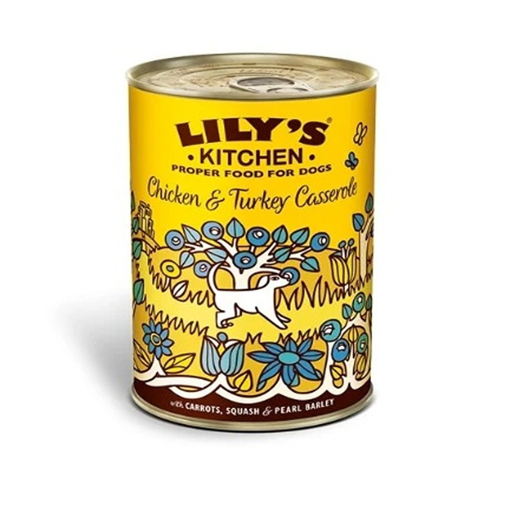 Lily'S Kitchen 6 X 400G Chicken & Turkey Casserole Wet Dog Food