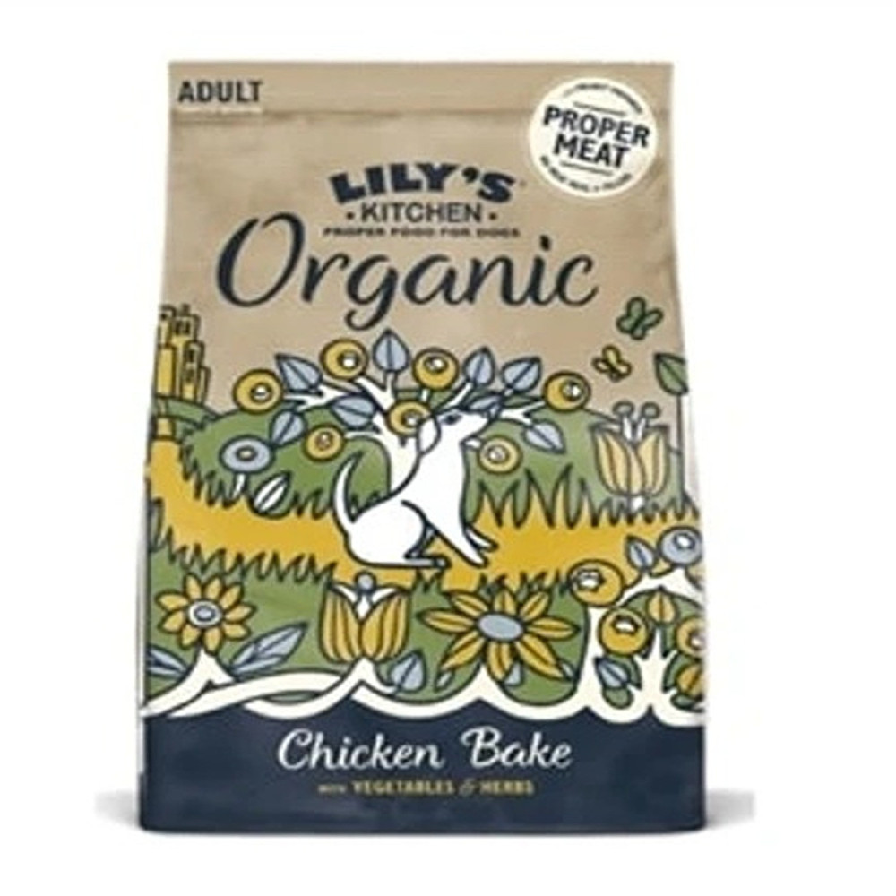 Lily'S Kitchen 1Kg Organic Chicken Bake With Vegetable & Herb Adult Dry Dog Food