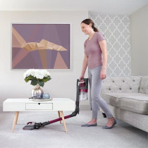 Shark Cordless Stick Vacuum Cleaner With Anti Hair Wrap, 40 Minute Run Time, Flexible Duoclean Vacuum Cleaner With Led Lights, Dusting Brush, Crevice And Upholstery Tools, Burgundy Red, IZ201ME