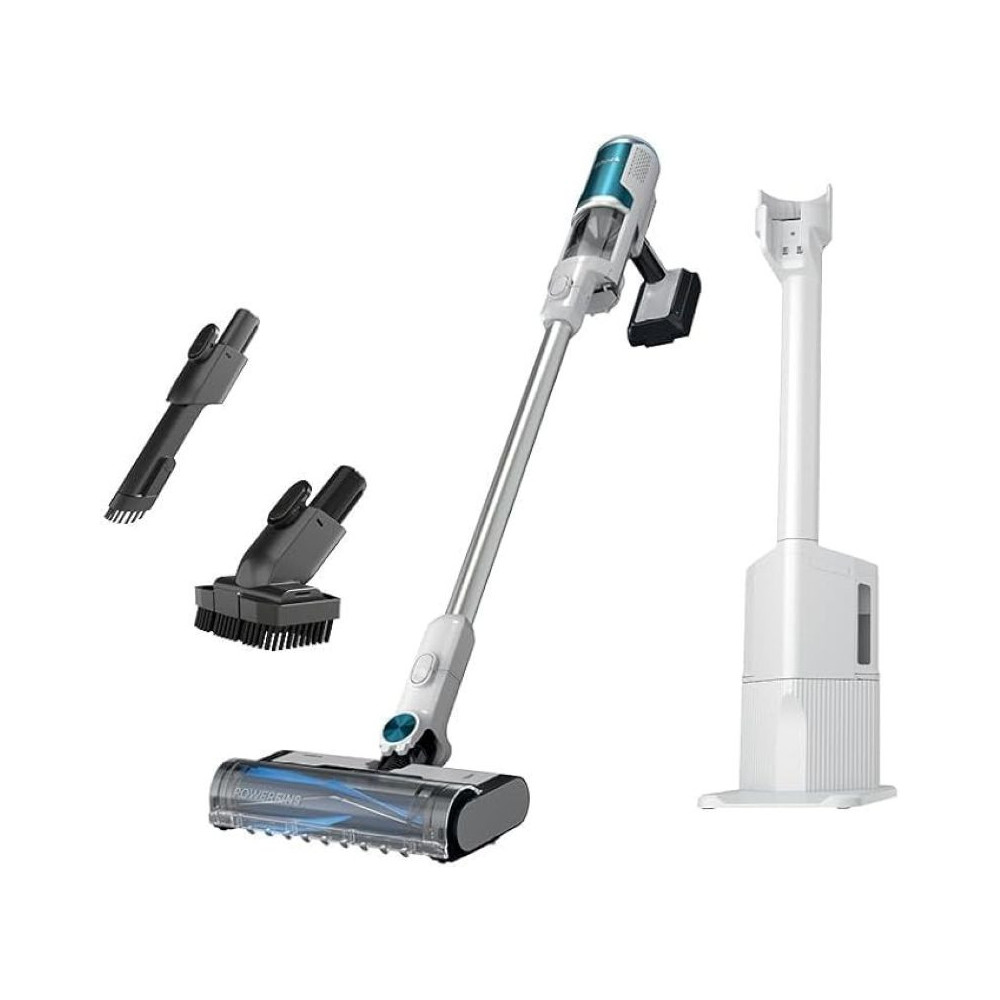 Shark Clean And Empty – Lightweight Cordless Vacuum Cleaner With Hepa Filter, Powerful Suction, Portable, Rechargeable, Auto-Empty System, Stick Vacuum For Pet Hair, Carpets And Hardfloor, White, BU3521