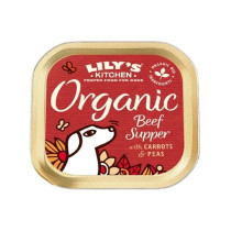 Lily'S Kitchen 11 X 150G Organic Beef Supper Wet Dog Food