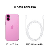 Apple iPhone 16 Plus 5G Pink 128 GB, 6.7 Inch Display, UAE TDRA Version