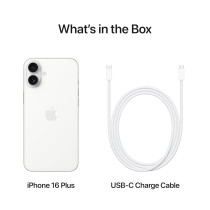 Apple iPhone 16 Plus 5G White 256 GB, 6.7 Inch Display, UAE TDRA Version