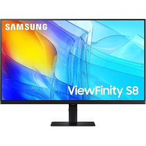 Samsung 32 Inch ViewFinity S8 Series 4K UHD High Resolution Monitor, Black, LS32D806EANXGO