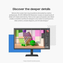 Samsung 32 Inch ViewFinity S8 Series 4K UHD High Resolution Monitor, Black, LS32D806EANXGO