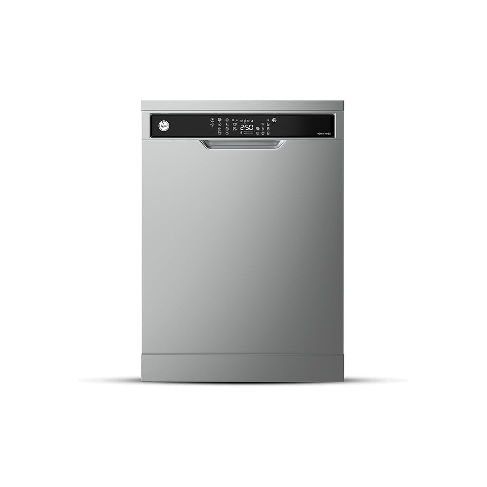Hoover Freestanding Dishwasher, 15 Place Settings, 10 Programs, Full Touch Controls, Delay Start, Child Lock, Steel, Inox HDW-V1015-S