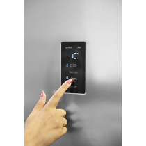 Hoover 765L Total No Frost Fridge-Freezer, Convertible Temp, Inverter System, Multi Airflow, LED Light, Door Display Inox Finish, HSFR-H765-S