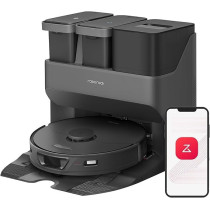 Roborock S7 Max Ultra Robot Vacuum Cleaner With Auto Mop Washing/Auto Dust Emptying/Warm Air Drying/Auto Tank Refilling/Dock Self-Cleaning Vacuum Cleaner(5500 Pa Active Obstacle Avoidance, App/Voice Control), Black