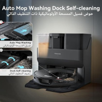 Roborock S7 Max Ultra Robot Vacuum Cleaner With Auto Mop Washing/Auto Dust Emptying/Warm Air Drying/Auto Tank Refilling/Dock Self-Cleaning Vacuum Cleaner(5500 Pa Active Obstacle Avoidance, App/Voice Control), Black