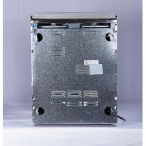 Westpoint Freestanding Full Gas Cooker 4 Burners Auto Ignition Full Safety Enamel Pan Support Stainless Steel Finish Rotisserie Grill And Oven Silver And Black, 60 x 63 x 80 Cm