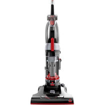 Bissell PowerForce Helix Turbo 2110E Powerful Suction With Multi-Cyclonic Technology, Lightweight Upright Vacuum For Pet Hair And Deep Cleaning, Black/Red