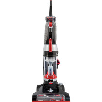 Bissell PowerForce Helix Turbo 2110E Powerful Suction With Multi-Cyclonic Technology, Lightweight Upright Vacuum For Pet Hair And Deep Cleaning, Black/Red