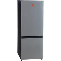 Hoover 203L 2 Door Combi Refrigerator, Total No Frost, Multi Air Flow Cooling, LED Interior Light, Freezer Drawer And Tray Inox Finish HBR-K203-S