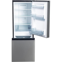 Hoover 203L 2 Door Combi Refrigerator, Total No Frost, Multi Air Flow Cooling, LED Interior Light, Freezer Drawer And Tray Inox Finish HBR-K203-S