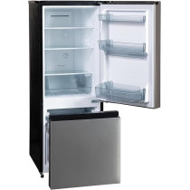 Hoover 203L 2 Door Combi Refrigerator, Total No Frost, Multi Air Flow Cooling, LED Interior Light, Freezer Drawer And Tray Inox Finish HBR-K203-S
