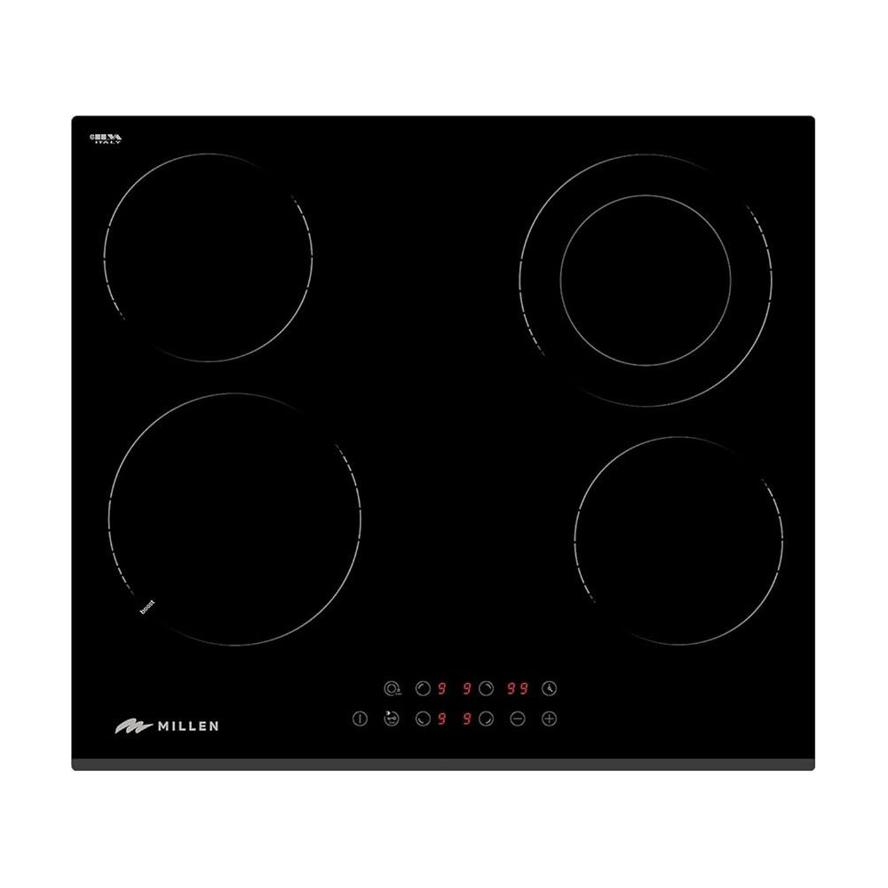 Millen 60Cm Built-In Ceramic Hob With Booster And Italian Glass, MEH 603 BL