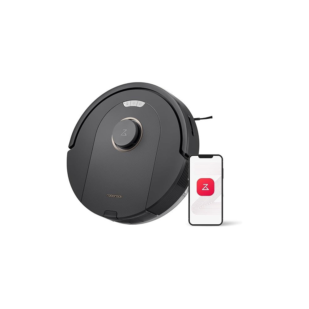 Roborock Q5 Pro Robot Vacuum And Mop Combo, 5500Pa Suction, Duo Roller Brush, LiDAR Navigation, Robotic Vacuum Cleaner With 240 Min Runtime, Smart No-Go Zone, Perfect For Pet Hair, Black